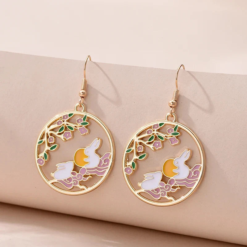 1 Pair Cute Kitten Drop Hook Earrings