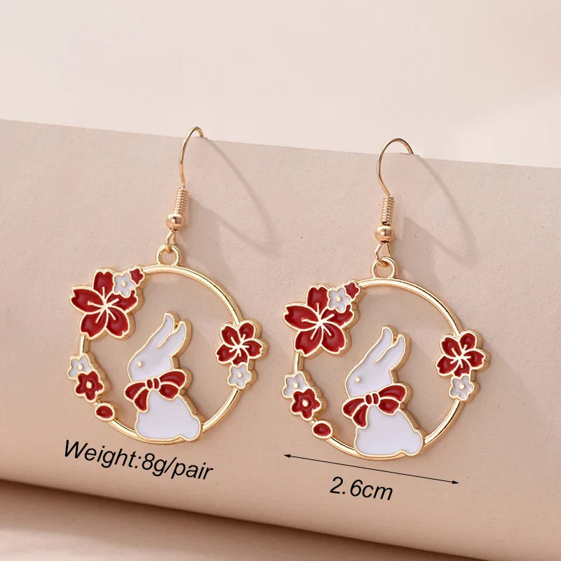 1 Pair Cute Kitten Drop Hook Earrings