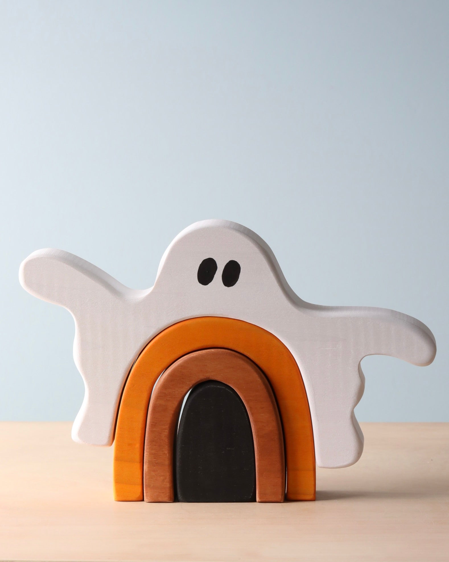 Handmade Wooden Ghost Stacker
